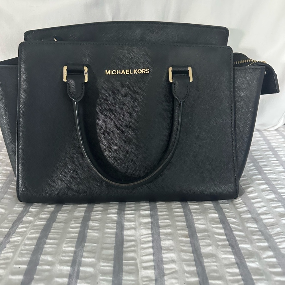 Michael Kors Black Satchel Bag